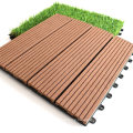 Factory Price Eco Friendly Plastic Base WPC Wood Floor Deck Tile Outdoor Modular Interlocking Multi-Use Composite WPC Deck Tile